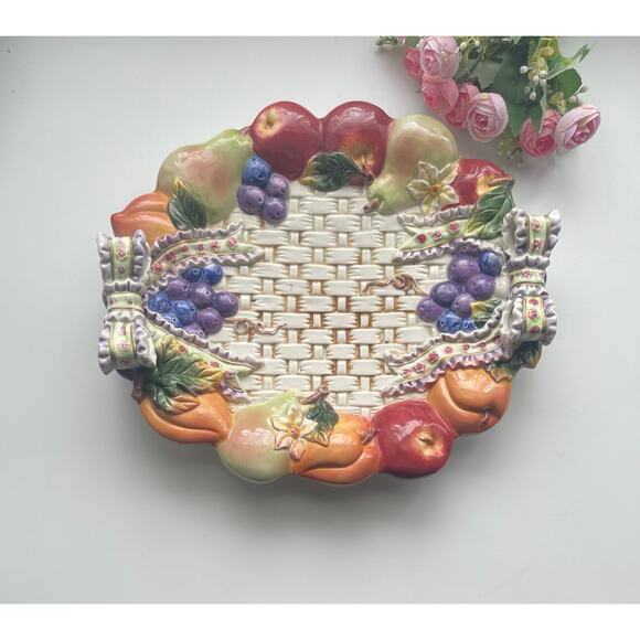 Fitz and Floyd Autumn Bounty plate Autumn Bounty collection (1996-1999). - Picture 1 of 12